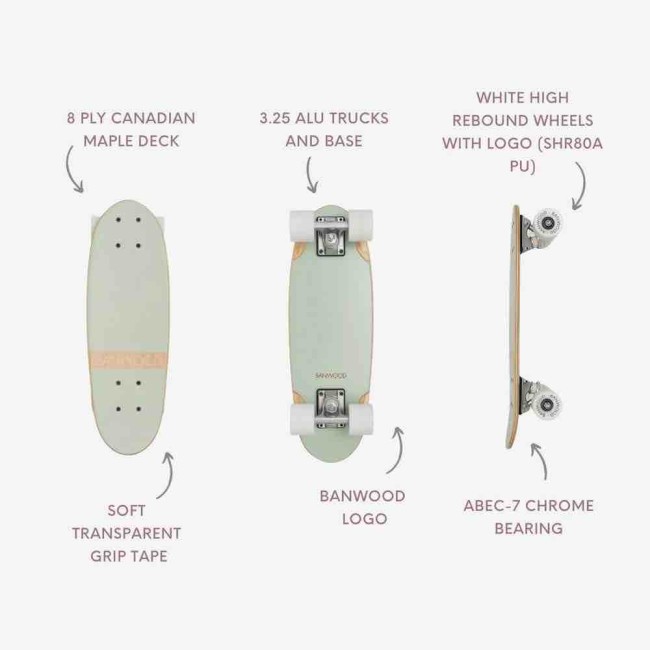 Skateboard - Mint - Banwood
