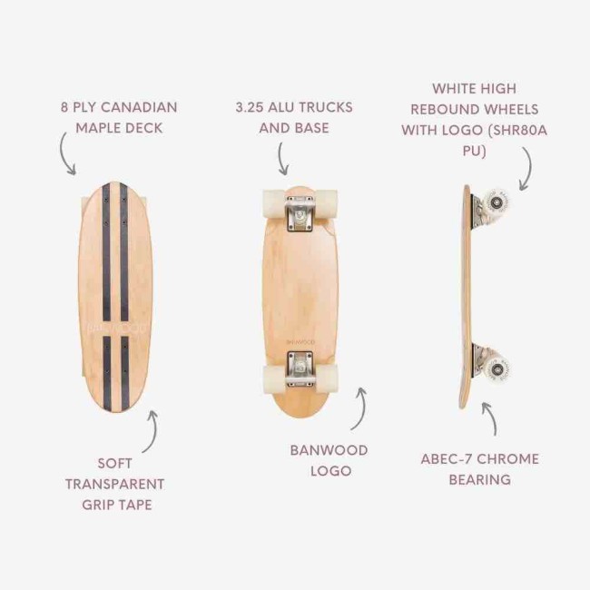 Skateboard - Navyblue - Banwood