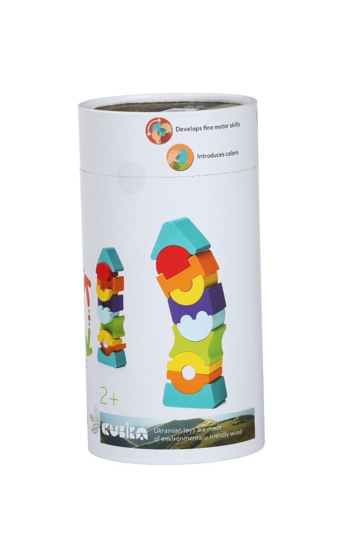 Jucarie din lemn - Turnul flexibil - Cubika