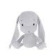 Iepuras din plus - gri cu urechi gri - 20 cm - Effiki