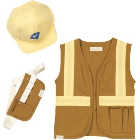 Costum de constructor din bumbac organic - Fabelab Costum de constructor din bumbac organic - Fabelab