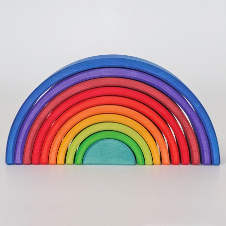 Curcubeu din lemn -  Counting Rainbow - 10 piese - Grimm’s Curcubeu din lemn -  Counting Rainbow - 10 piese - Grimm’s