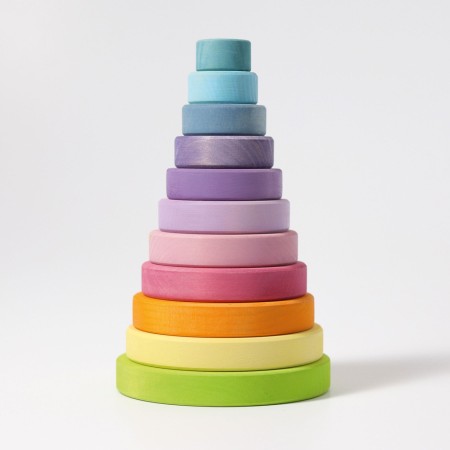Joc de constructie si stivuire - Pastel - Grimm's Joc de constructie si stivuire - Pastel - Grimm's