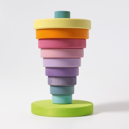 Joc de constructie si stivuire - Pastel - Grimm's Joc de constructie si stivuire - Pastel - Grimm's