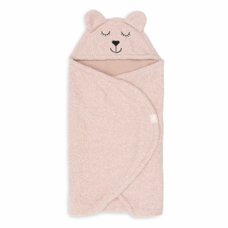 Patura de infasat pentru bebelusi - Bear Boucle Wild Rose - Jollein Patura de infasat pentru bebelusi - Bear Boucle Wild Rose - Jollein