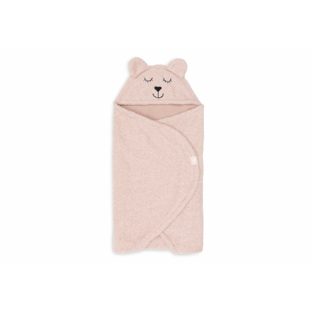 Patura de infasat pentru bebelusi - Bear Boucle Wild Rose - Jollein