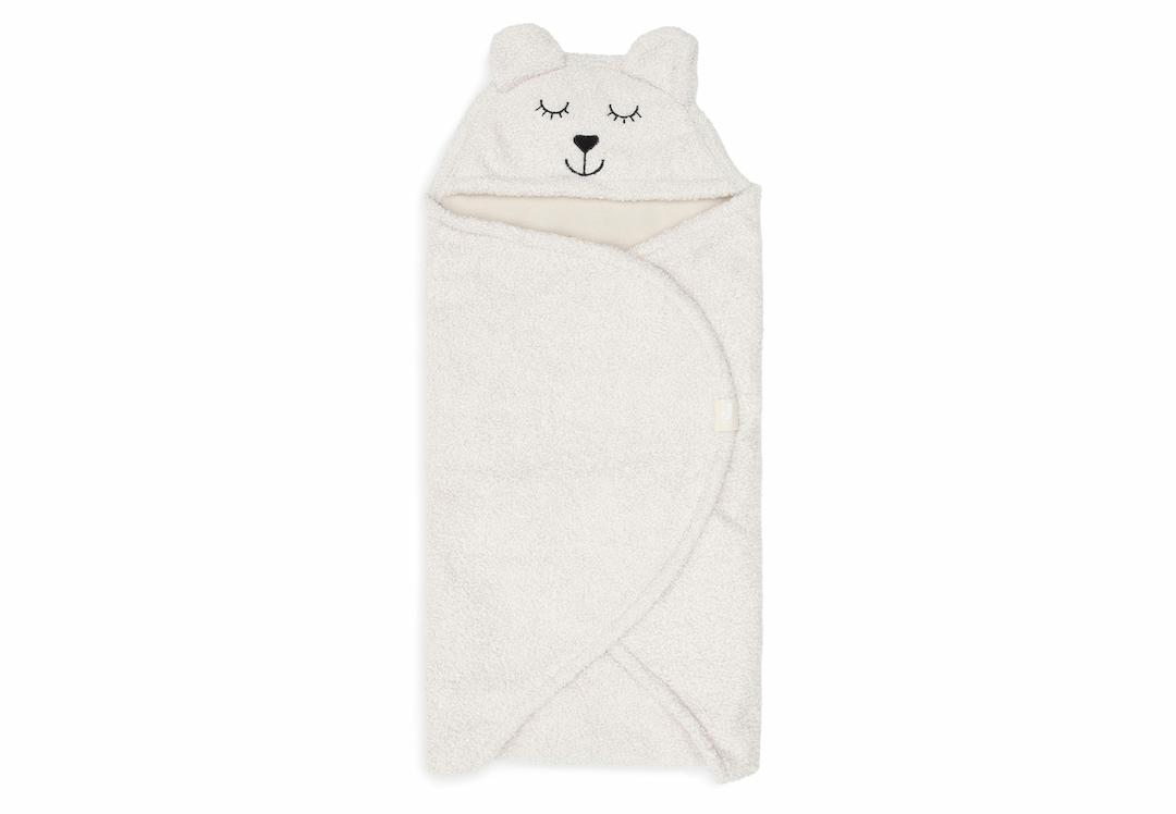 Patura de infasat pentru bebelusi - Bear Boucle Oatmeal - Jollein