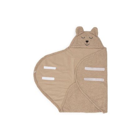 Patura de infasat pentru bebelusi - Bear Boucle Biscuit - Jollein Patura de infasat pentru bebelusi - Bear Boucle Biscuit - Jollein