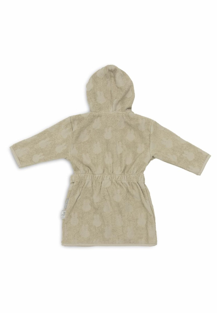 Halat de baie pentru copii din bumbac - Jacquard Miffy - 3 - 4 ani - Olive Green - Jollein