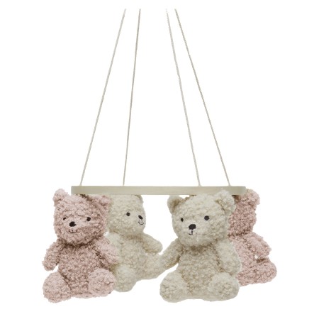 Carusel pentru bebelusi - Teddy Bear - Wild Rose/Naturel - Jollein Carusel pentru bebelusi - Teddy Bear - Wild Rose/Naturel - Jollein
