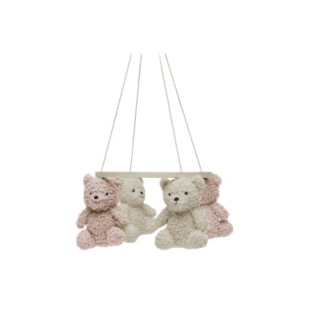 Carusel pentru bebelusi - Teddy Bear - Wild Rose/Naturel - Jollein Carusel pentru bebelusi - Teddy Bear - Wild Rose/Naturel - Jollein