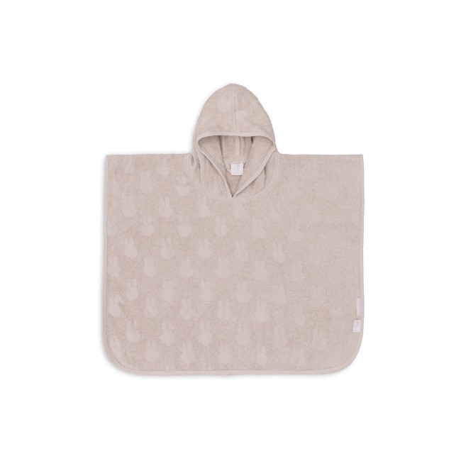 Poncho de baie pentru copii - Terry Miffy Jacquard - Nougat - Jollein