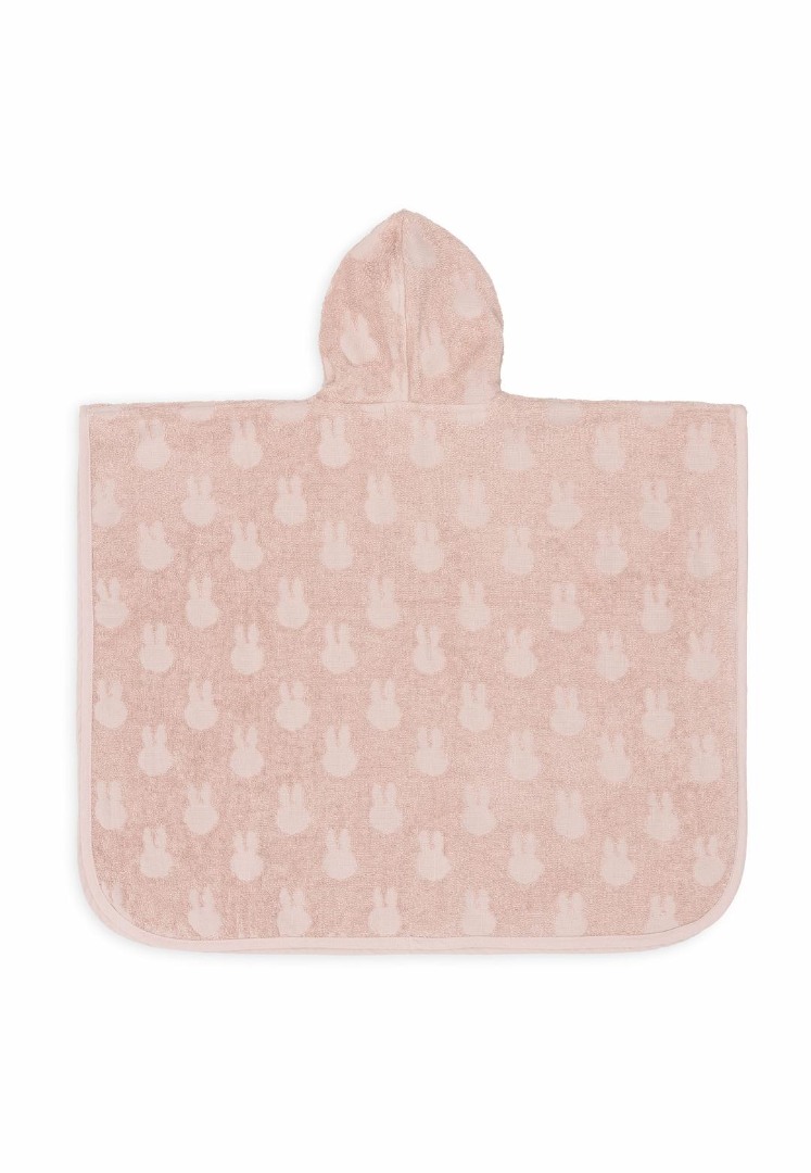 Poncho de baie pentru copii - Terry Miffy Jacquard - Wild Rose - Jollein
