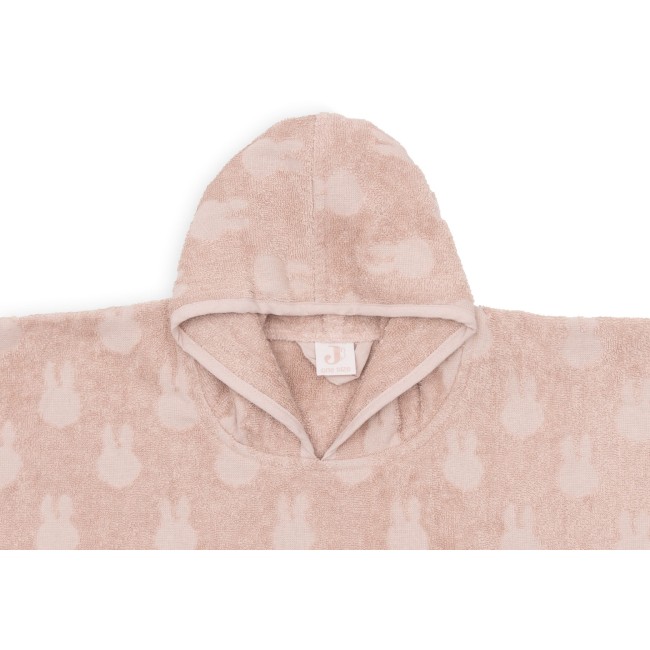 Poncho de baie pentru copii - Terry Miffy Jacquard - Wild Rose - Jollein