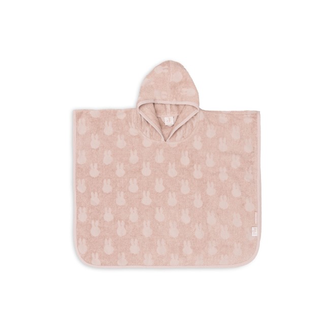 Poncho de baie pentru copii - Terry Miffy Jacquard - Wild Rose - Jollein