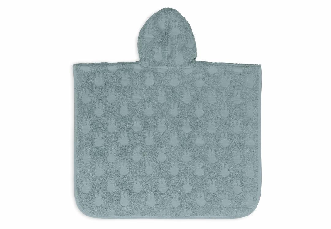 Poncho de baie pentru copii - Terry Miffy Jacquard - Sea Green - Jollein
