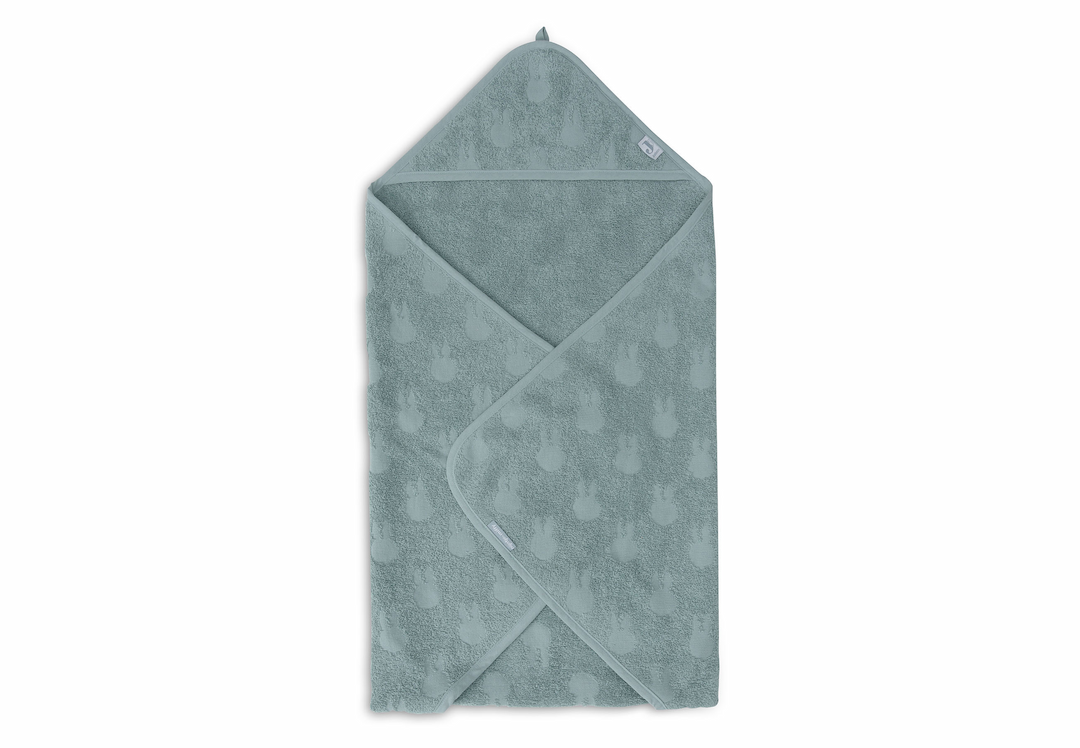 Prosop de baie cu gluga Terry Miffy - 75 x 75 cm - Sea Green - Jollein