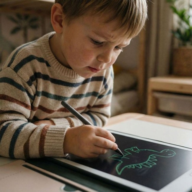 Tableta grafica educativa KidLupe KidBook Dino - invata sa scrie si sa deseneze usor