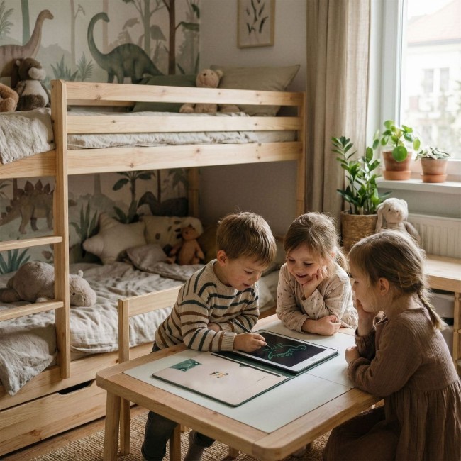 Tableta grafica educativa KidLupe KidBook Dino - invata sa scrie si sa deseneze usor