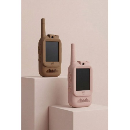 Walkie-Talkie Video pentru copii - Pink/Brown - KidLupe