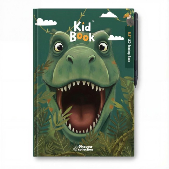 Tableta grafica educativa KidLupe KidBook Dino - invata sa scrie si sa deseneze usor