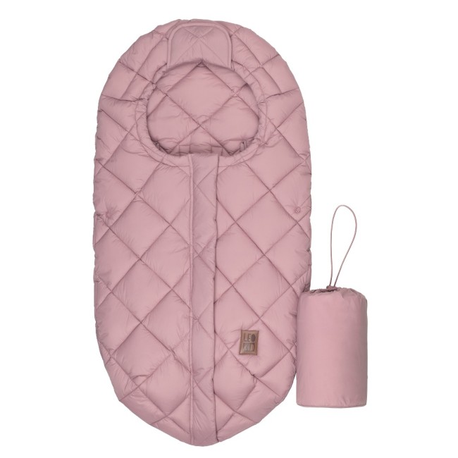 Sac de dormit pentru copii - Footmuff Light Compact Soft Pink - Leokid