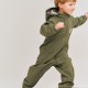 Salopeta pentru copii - Softshell Green Moss - Leokid