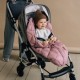 Sac de dormit pentru copii - Footmuff Light Compact Soft Pink - Leokid