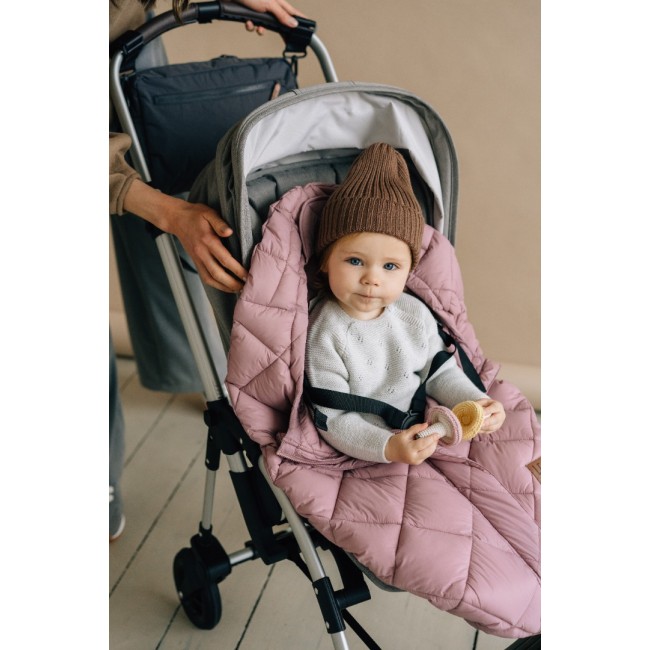 Sac de dormit pentru copii - Footmuff Light Compact Soft Pink - Leokid