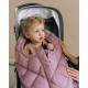 Sac de dormit pentru copii - Footmuff Light Compact Soft Pink - Leokid