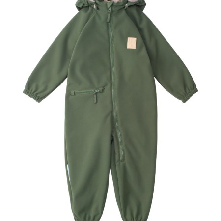 Salopeta pentru copii - Softshell Green Moss - Leokid