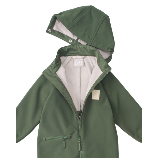 Salopeta pentru copii - Softshell Green Moss - Leokid