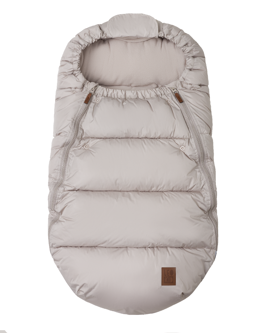 Sac de dormit pentru copii - Footmuff Olaf Sand Shell - Leokid