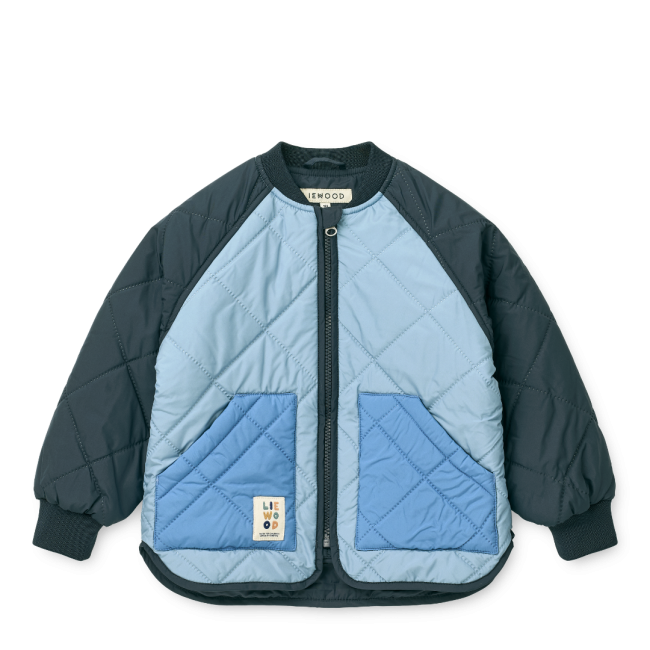 Set termo pentru copii Zella - Beach Blue/Classic Navi Mix - Liewood