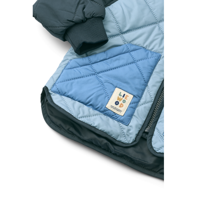 Set termo pentru copii Zella - Beach Blue/Classic Navi Mix - Liewood