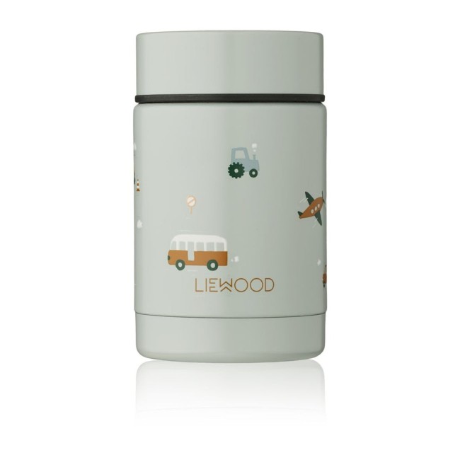 Termos pentru mancare din otel inoxidabil 250 ml -  Nadja Vehicles/Dove Blue Mix - Liewood