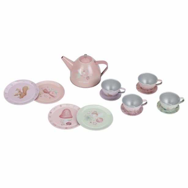 Set pentru ceai metalic 13 piese - Fairy Garden - Little Dutch