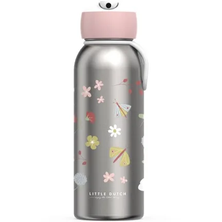 Sticla termos din otel inoxidabil 350 ml - Flowers&Butterflies - Little Dutch