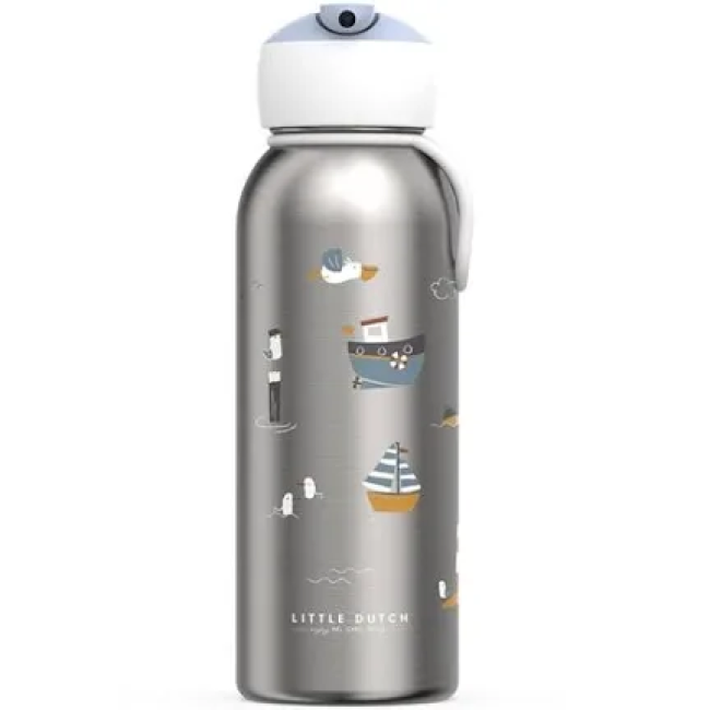 Sticla termos din otel inoxidabil 350 ml - Sailors Bay - Little Dutch Sticla termos din otel inoxidabil 350 ml - Sailors Bay - Little Dutch