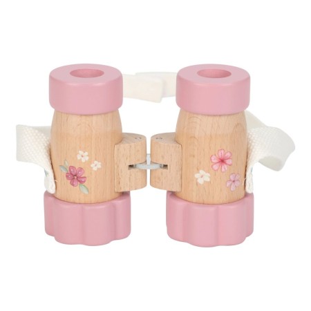 Binoclu din lemn Fairy Garden - Pink - Little Dutch
