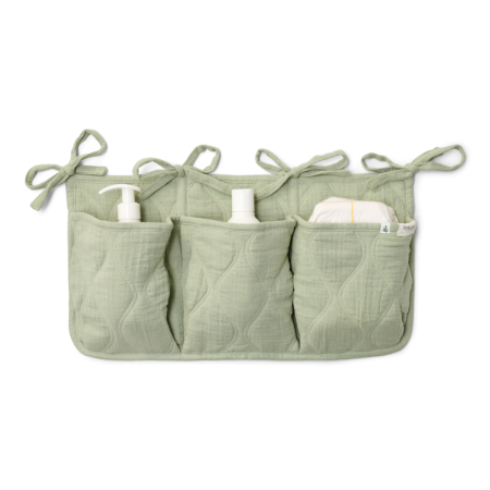 Organizator din bumbac organic pentru patut - Pure Sage - Little Dutch