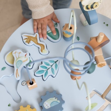 Masuta din lemn FSC cu activitati - Forest Friends - Little Dutch