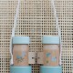 Binoclu din lemn Forest Friends - Blue - Little Dutch