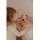 Masa de schimbat scutece cu accesorii pentru papusi - Roz - Little Dutch