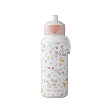 Sticla pentru apa cu pop-up 400 ml - Flowers&Butterflies - Little Dutch