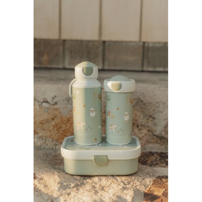 Sticla pentru apa cu pop-up 400 ml - Little Farm - Little Dutch Sticla pentru apa cu pop-up 400 ml - Little Farm - Little Dutch