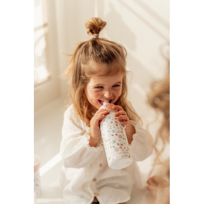 Sticla pentru apa cu pop-up 400 ml - Flowers&Butterflies - Little Dutch Sticla pentru apa cu pop-up 400 ml - Flowers&Butterflies - Little Dutch
