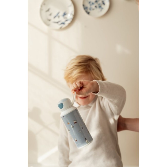 Sticla pentru apa cu pop-up 400 ml - Sailors Bay - Little Dutch Sticla pentru apa cu pop-up 400 ml - Sailors Bay - Little Dutch