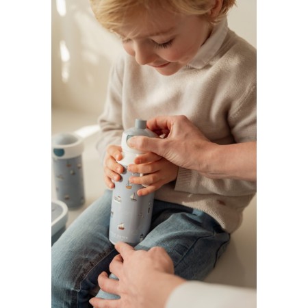 Sticla pentru apa cu pop-up 400 ml - Sailors Bay - Little Dutch