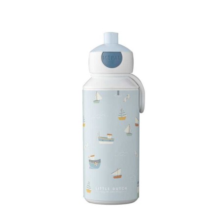 Sticla pentru apa cu pop-up 400 ml - Sailors Bay - Little Dutch